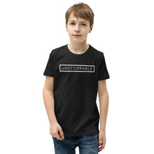 Load image into Gallery viewer, Unstoppable - Youth Short Sleeve T-Shirt (White)
