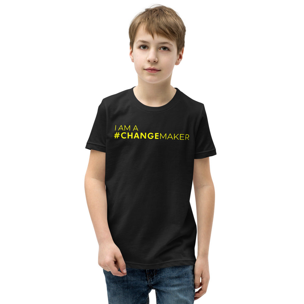 #ChangeMaker - Youth Short Sleeve T-Shirt (Yellow)