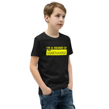 Load image into Gallery viewer, I&#39;m A Member Of The Marthaverse - Youth Short Sleeve T-Shirt (Yellow)

