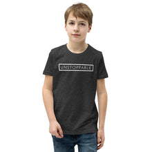 Load image into Gallery viewer, Unstoppable - Youth Short Sleeve T-Shirt (White)
