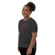 Load image into Gallery viewer, Perhaps You Were Born For Such A Time As This - Youth Short Sleeve T-Shirt (pink)
