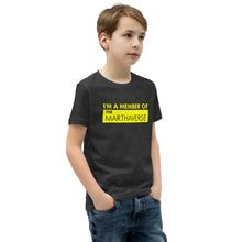 Load image into Gallery viewer, I&#39;m A Member Of The Marthaverse - Youth Short Sleeve T-Shirt (Yellow)
