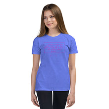 Load image into Gallery viewer, I Have Placed Before You An Open Door - Youth Short Sleeve T-Shirt (Pink)
