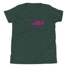 Load image into Gallery viewer, I Didn&#39;t Come Here To Play The Game - Youth Short Sleeve T-Shirt (Pink)
