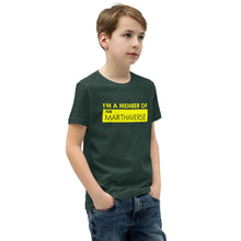 Load image into Gallery viewer, I&#39;m A Member Of The Marthaverse - Youth Short Sleeve T-Shirt (Yellow)
