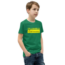 Load image into Gallery viewer, I&#39;m A Member Of The Marthaverse - Youth Short Sleeve T-Shirt (Yellow)
