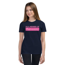 Load image into Gallery viewer, I&#39;m A Member Of The Marthaverse - Youth Short Sleeve T-Shirt (Pink)
