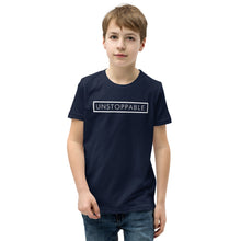 Load image into Gallery viewer, Unstoppable - Youth Short Sleeve T-Shirt (White)
