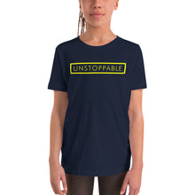 Load image into Gallery viewer, Unstoppable - Youth Short Sleeve T-Shirt (Yellow)
