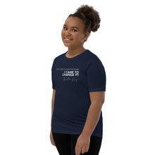 Load image into Gallery viewer, I Didn&#39;t Come Here To Play The Game - Youth Short Sleeve T-Shirt (White)

