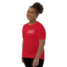 Load image into Gallery viewer, I Didn&#39;t Come Here To Play The Game - Youth Short Sleeve T-Shirt (White)
