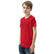 Load image into Gallery viewer, Perhaps You Were Born For Such A Time As This - Youth Short Sleeve T-Shirt (Black)
