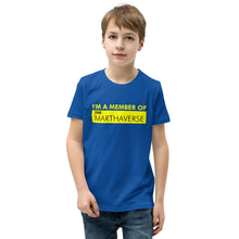 Load image into Gallery viewer, I&#39;m A Member Of The Marthaverse - Youth Short Sleeve T-Shirt (Yellow)
