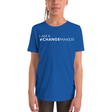 Load image into Gallery viewer, #ChangeMaker - Youth Short Sleeve T-Shirt (White)
