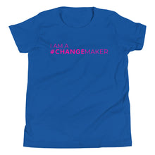 Load image into Gallery viewer, #ChangeMaker - Youth Short Sleeve T-Shirt (pink)
