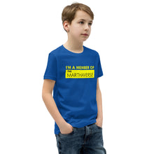 Load image into Gallery viewer, I&#39;m A Member Of The Marthaverse - Youth Short Sleeve T-Shirt (Yellow)
