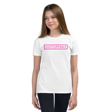 Load image into Gallery viewer, Unstoppable - Youth Short Sleeve T-Shirt (Pink)
